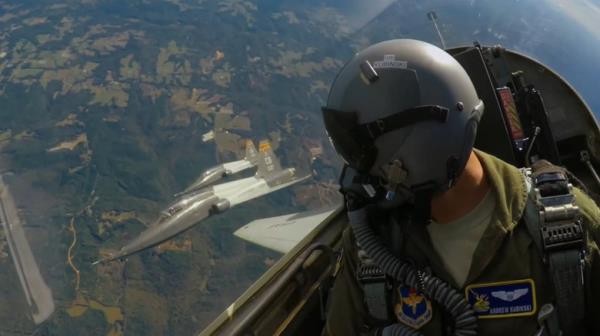 T-38 Looking Out The Cockpit